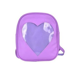 LAVENDER ITA HEART BACKPACK.